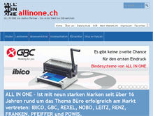 Tablet Screenshot of allinone-shop.ch